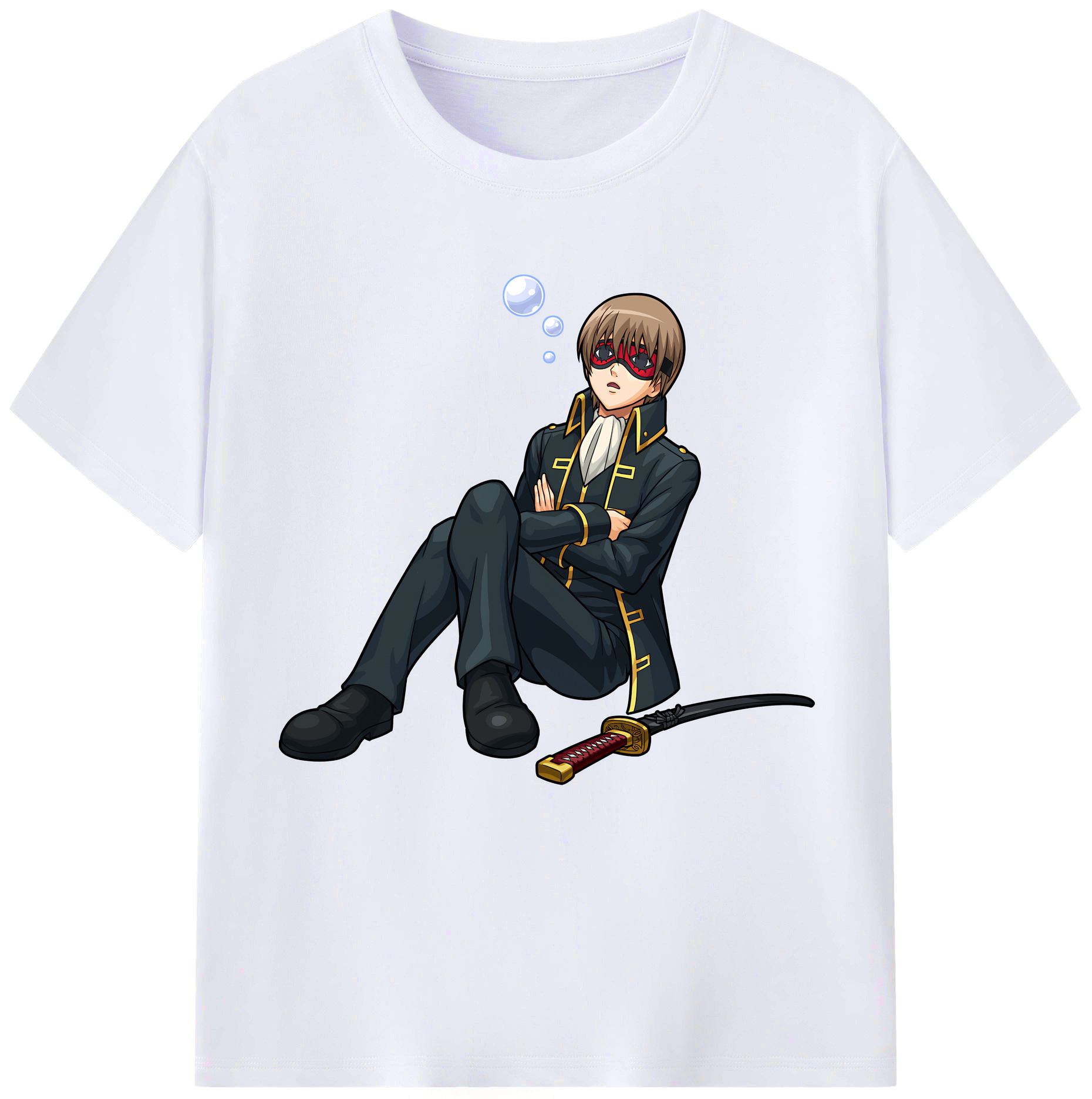 （画像用） ぎんたま 坂田銀時（さかたぎんとき） 神楽 志村新八（しむら しんぱち） GINTAMA Sakata Gintoki Kagura Shimura Shinpachi レディースカジュアルプリントTシャツ（綿100％）