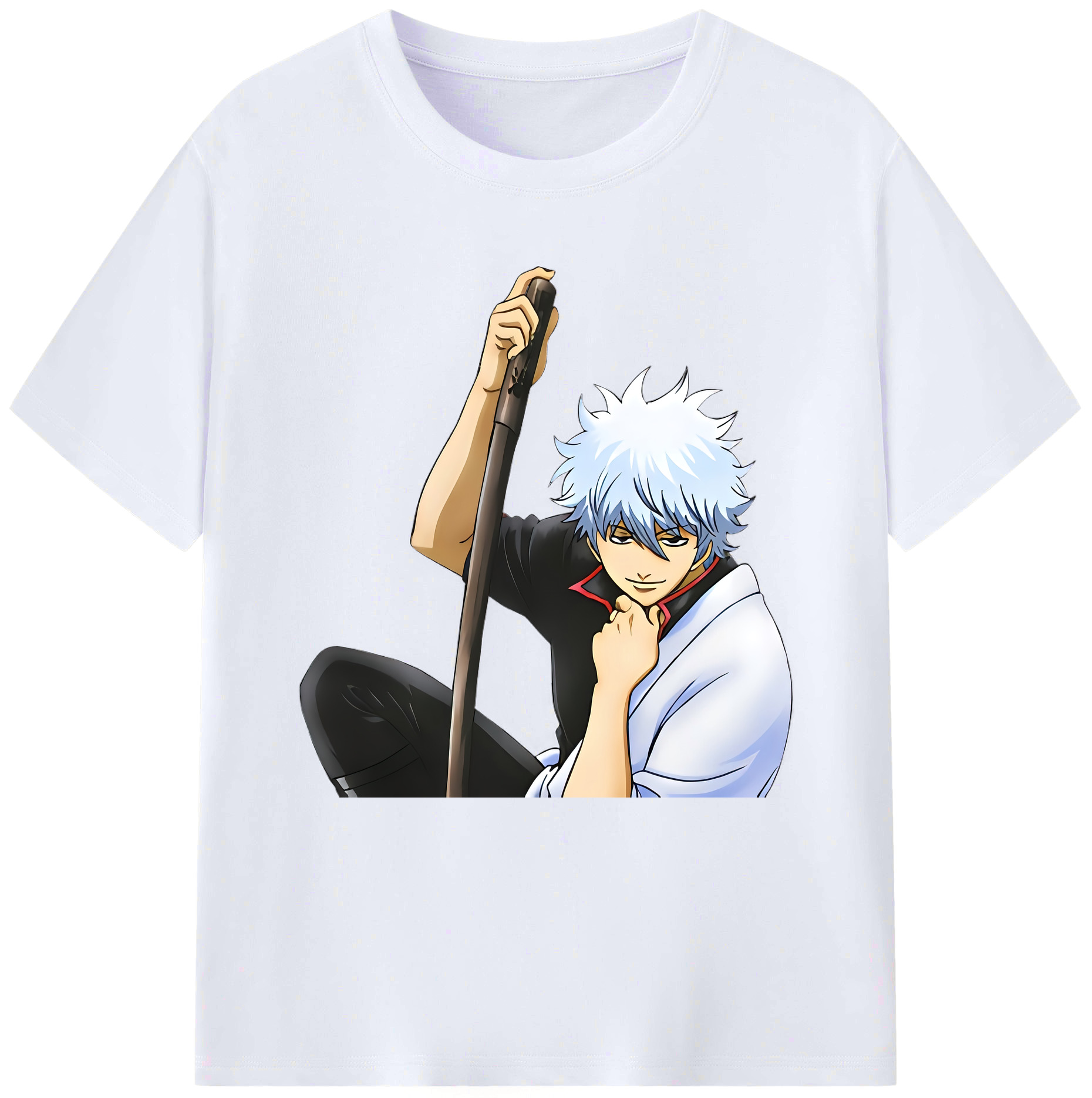 （画像用） ぎんたま 坂田銀時（さかたぎんとき） 神楽 志村新八（しむら しんぱち） GINTAMA Sakata Gintoki Kagura Shimura Shinpachi レディースカジュアルプリントTシャツ（綿100％）