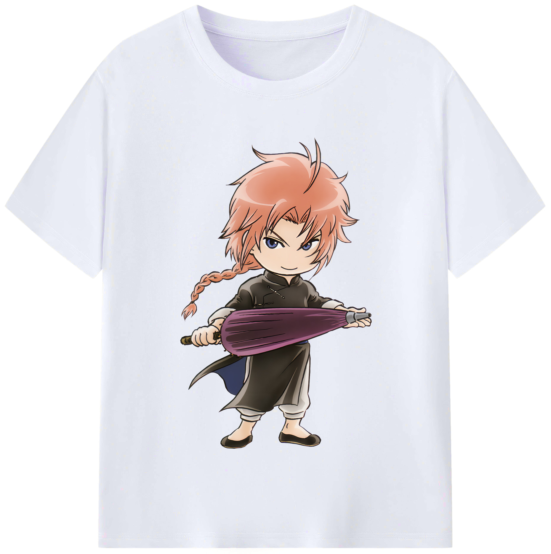 （画像用） ぎんたま 坂田銀時（さかたぎんとき） 神楽 志村新八（しむら しんぱち） GINTAMA Sakata Gintoki Kagura Shimura Shinpachi レディースカジュアルプリントTシャツ（綿100％）