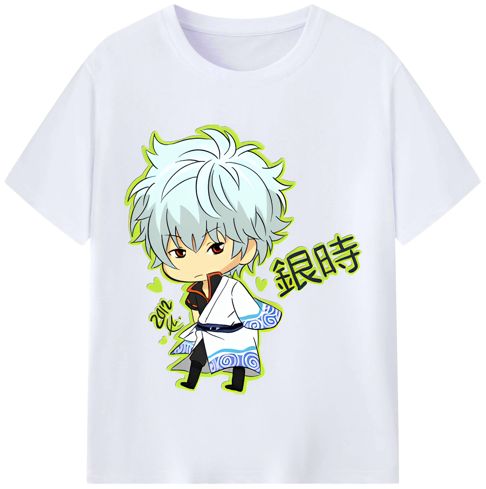 （画像用） ぎんたま 坂田銀時（さかたぎんとき） 神楽 志村新八（しむら しんぱち） GINTAMA Sakata Gintoki Kagura Shimura Shinpachi レディースカジュアルプリントTシャツ（綿100％）