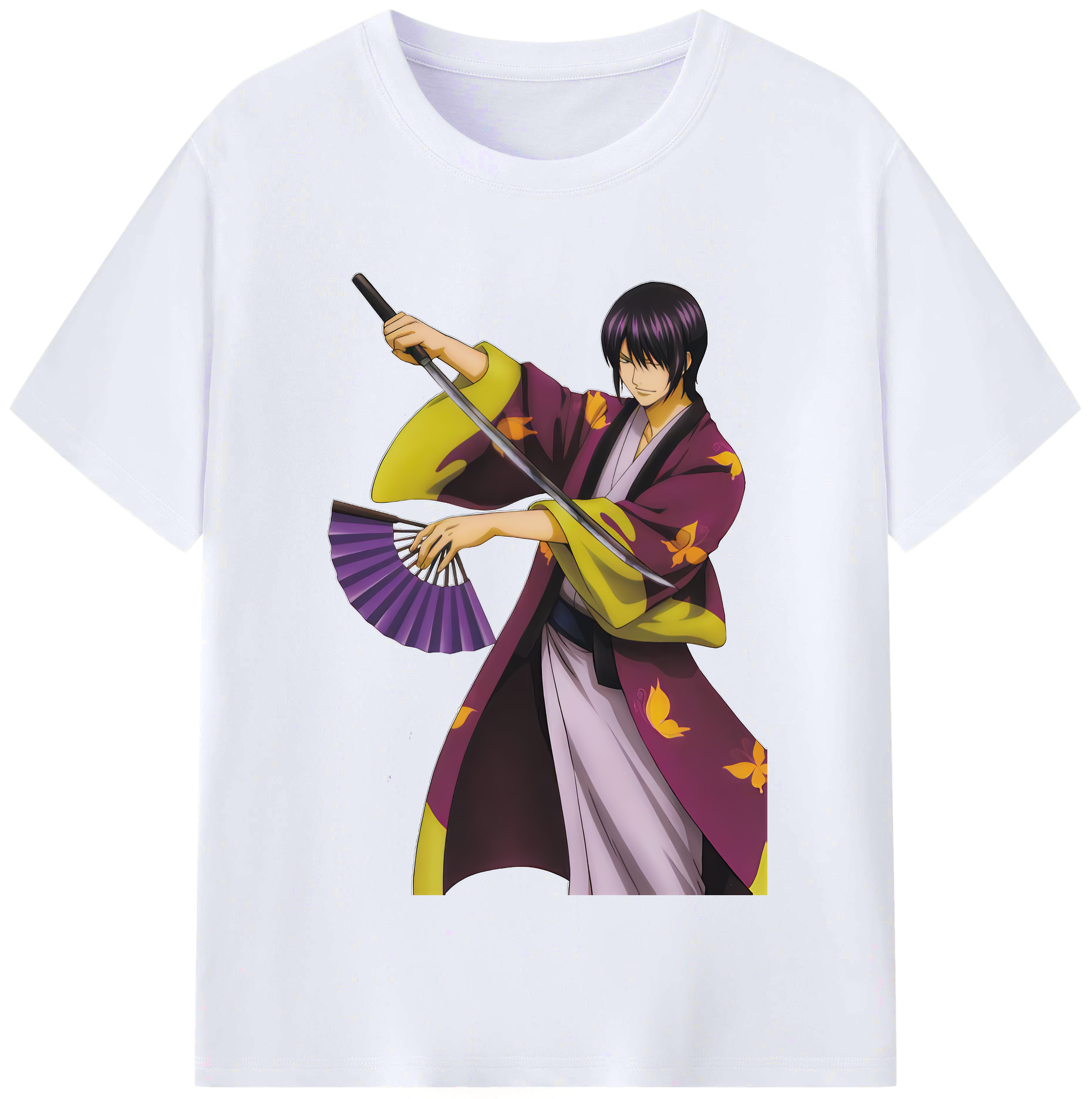 （画像用） ぎんたま 坂田銀時（さかたぎんとき） 神楽 志村新八（しむら しんぱち） GINTAMA Sakata Gintoki Kagura Shimura Shinpachi レディースカジュアルプリントTシャツ（綿100％）
