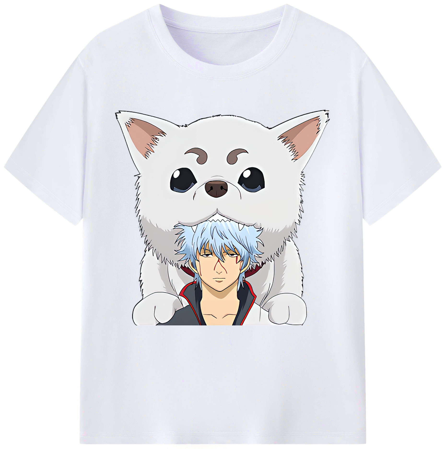 （画像用） ぎんたま 坂田銀時（さかたぎんとき） 神楽 志村新八（しむら しんぱち） GINTAMA Sakata Gintoki Kagura Shimura Shinpachi レディースカジュアルプリントTシャツ（綿100％）