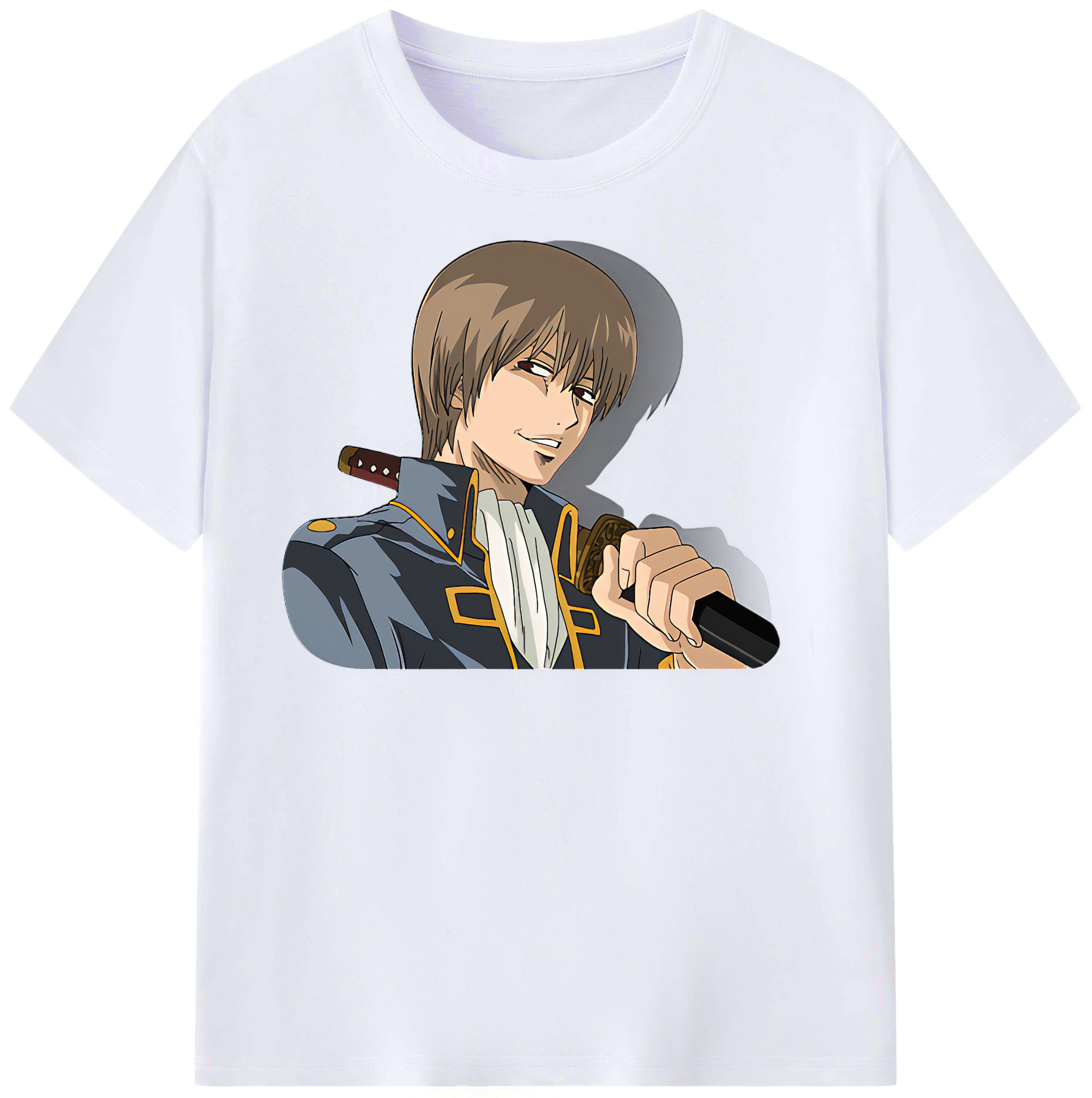 （画像用） ぎんたま 坂田銀時（さかたぎんとき） 神楽 志村新八（しむら しんぱち） GINTAMA Sakata Gintoki Kagura Shimura Shinpachi レディースカジュアルプリントTシャツ（綿100％）