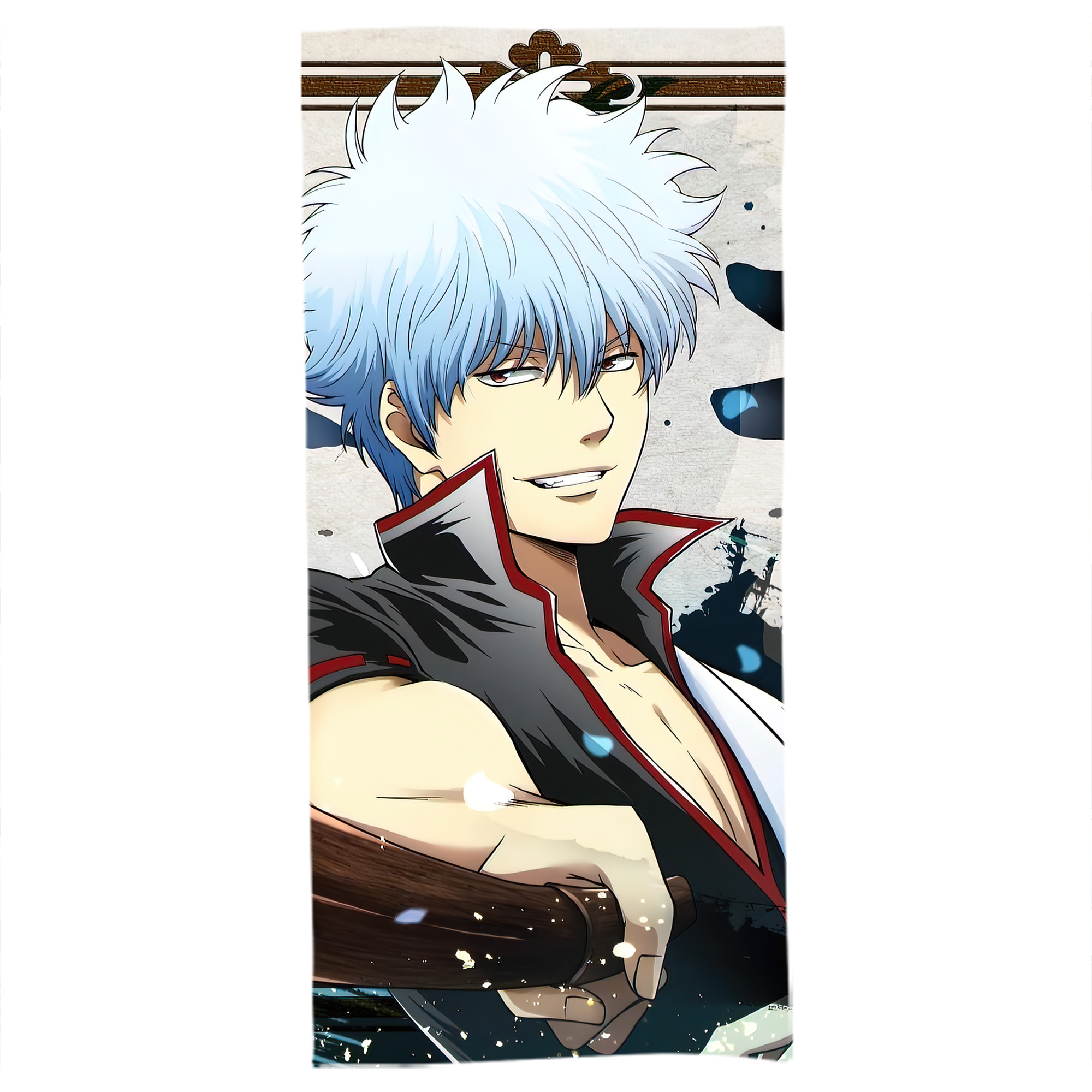 （画像用） ぎんたま 坂田銀時（さかたぎんとき） 神楽 志村新八（しむら しんぱち） GINTAMA Sakata Gintoki Kagura Shimura Shinpachi 大判バスタオル 70×140cm 吸水速乾 柔らかい肌触り