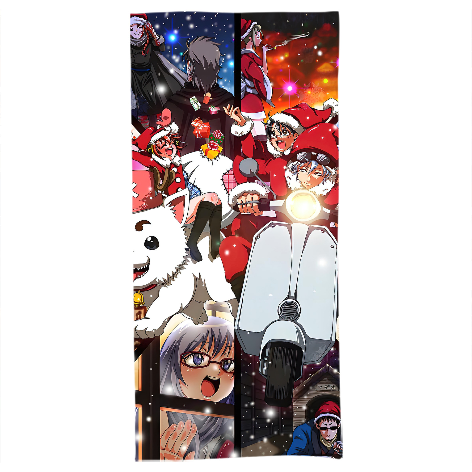 （画像用） ぎんたま 坂田銀時（さかたぎんとき） 神楽 志村新八（しむら しんぱち） GINTAMA Sakata Gintoki Kagura Shimura Shinpachi 大判バスタオル 70×140cm 吸水速乾 柔らかい肌触り