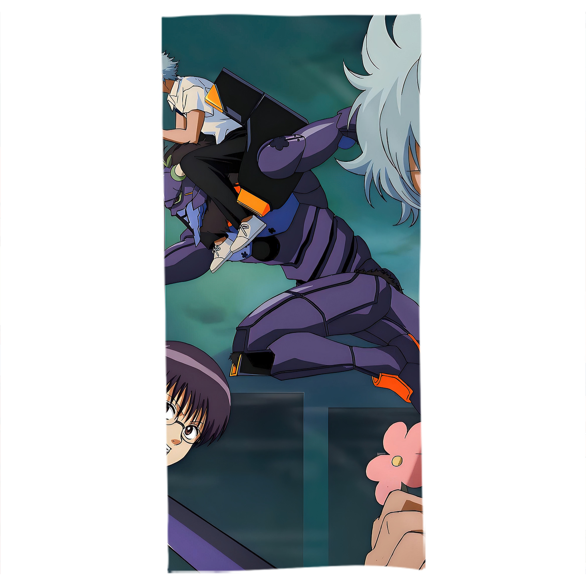 （画像用） ぎんたま 坂田銀時（さかたぎんとき） 神楽 志村新八（しむら しんぱち） GINTAMA Sakata Gintoki Kagura Shimura Shinpachi 大判バスタオル 70×140cm 吸水速乾 柔らかい肌触り