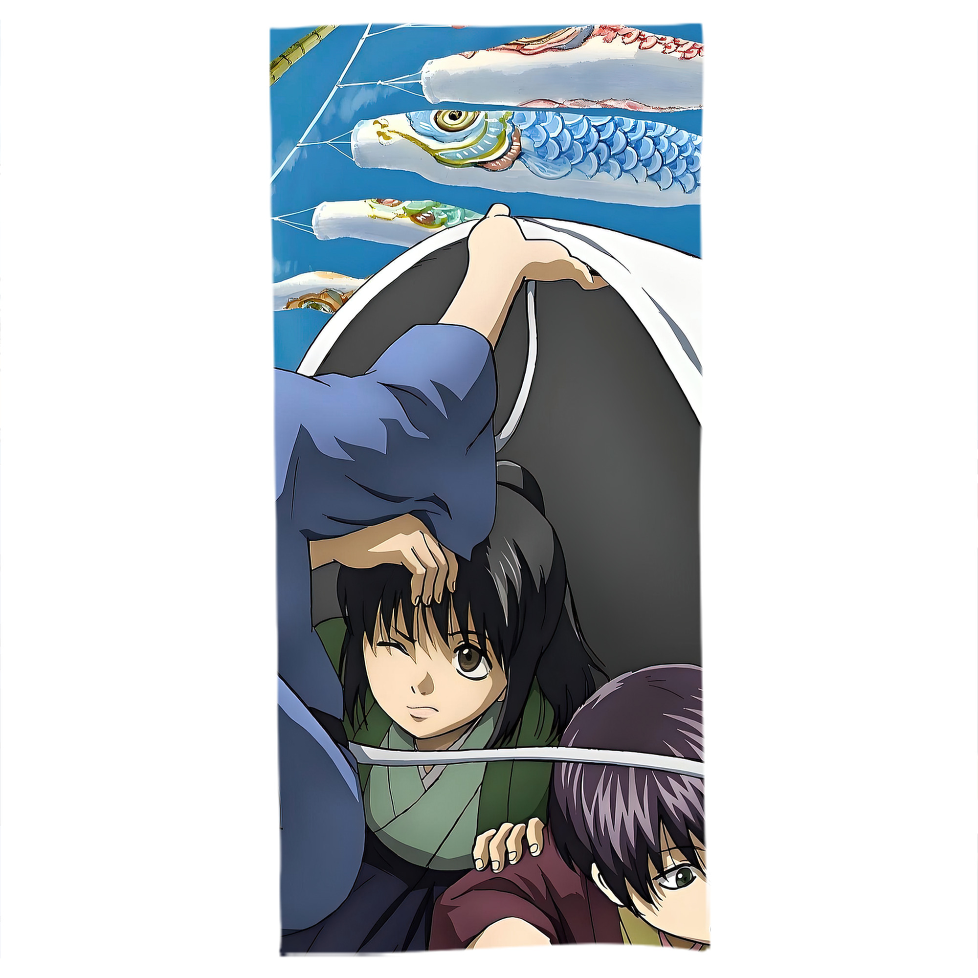 （画像用） ぎんたま 坂田銀時（さかたぎんとき） 神楽 志村新八（しむら しんぱち） GINTAMA Sakata Gintoki Kagura Shimura Shinpachi 大判バスタオル 70×140cm 吸水速乾 柔らかい肌触り
