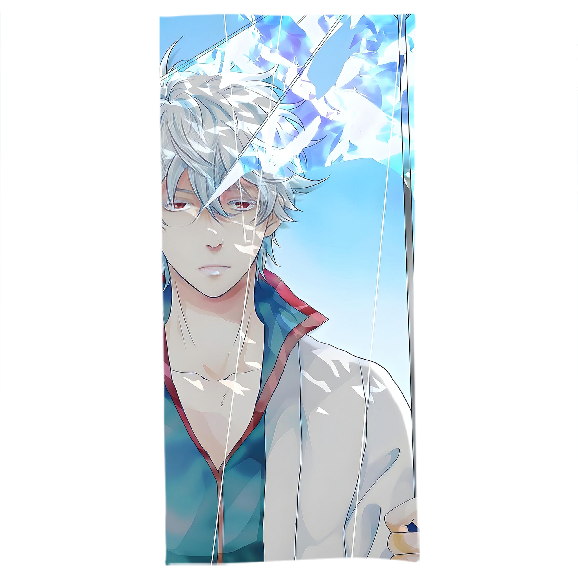 （画像用） ぎんたま 坂田銀時（さかたぎんとき） 神楽 志村新八（しむら しんぱち） GINTAMA Sakata Gintoki Kagura Shimura Shinpachi 大判バスタオル 70×140cm 吸水速乾 柔らかい肌触り