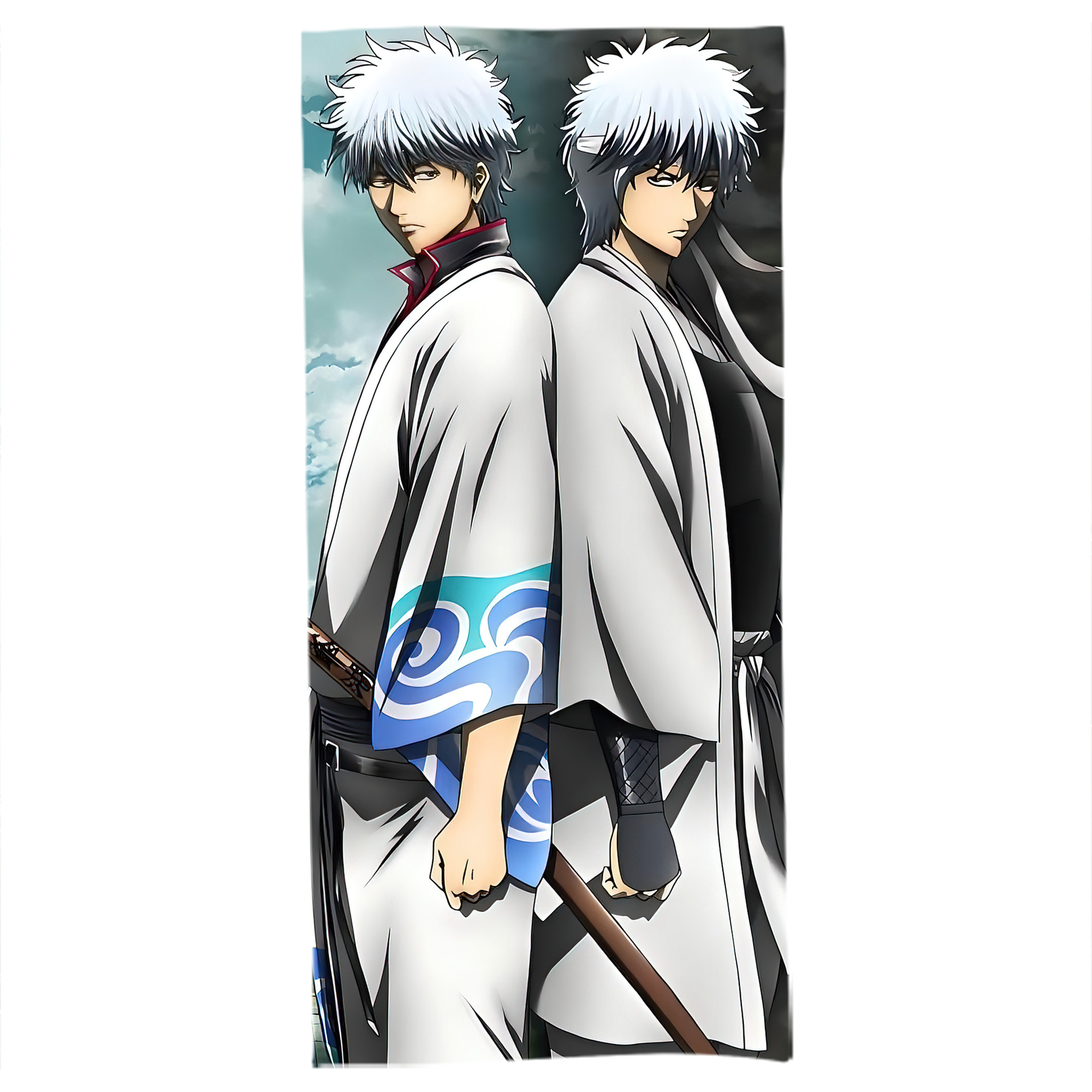 （画像用） ぎんたま 坂田銀時（さかたぎんとき） 神楽 志村新八（しむら しんぱち） GINTAMA Sakata Gintoki Kagura Shimura Shinpachi 大判バスタオル 70×140cm 吸水速乾 柔らかい肌触り