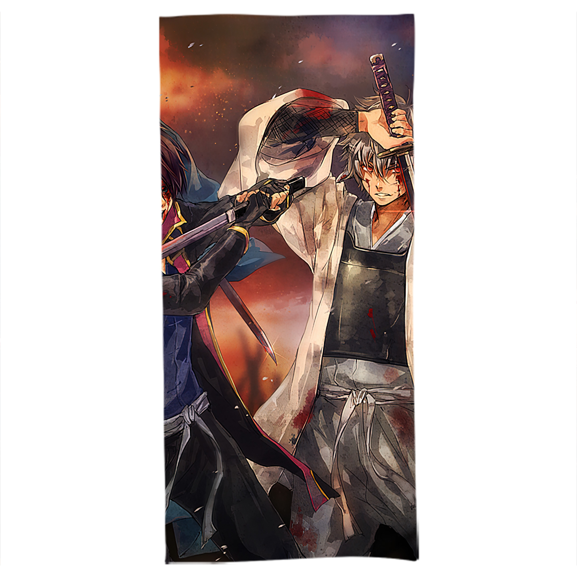 （画像用） ぎんたま 坂田銀時（さかたぎんとき） 神楽 志村新八（しむら しんぱち） GINTAMA Sakata Gintoki Kagura Shimura Shinpachi 大判バスタオル 70×140cm 吸水速乾 柔らかい肌触り