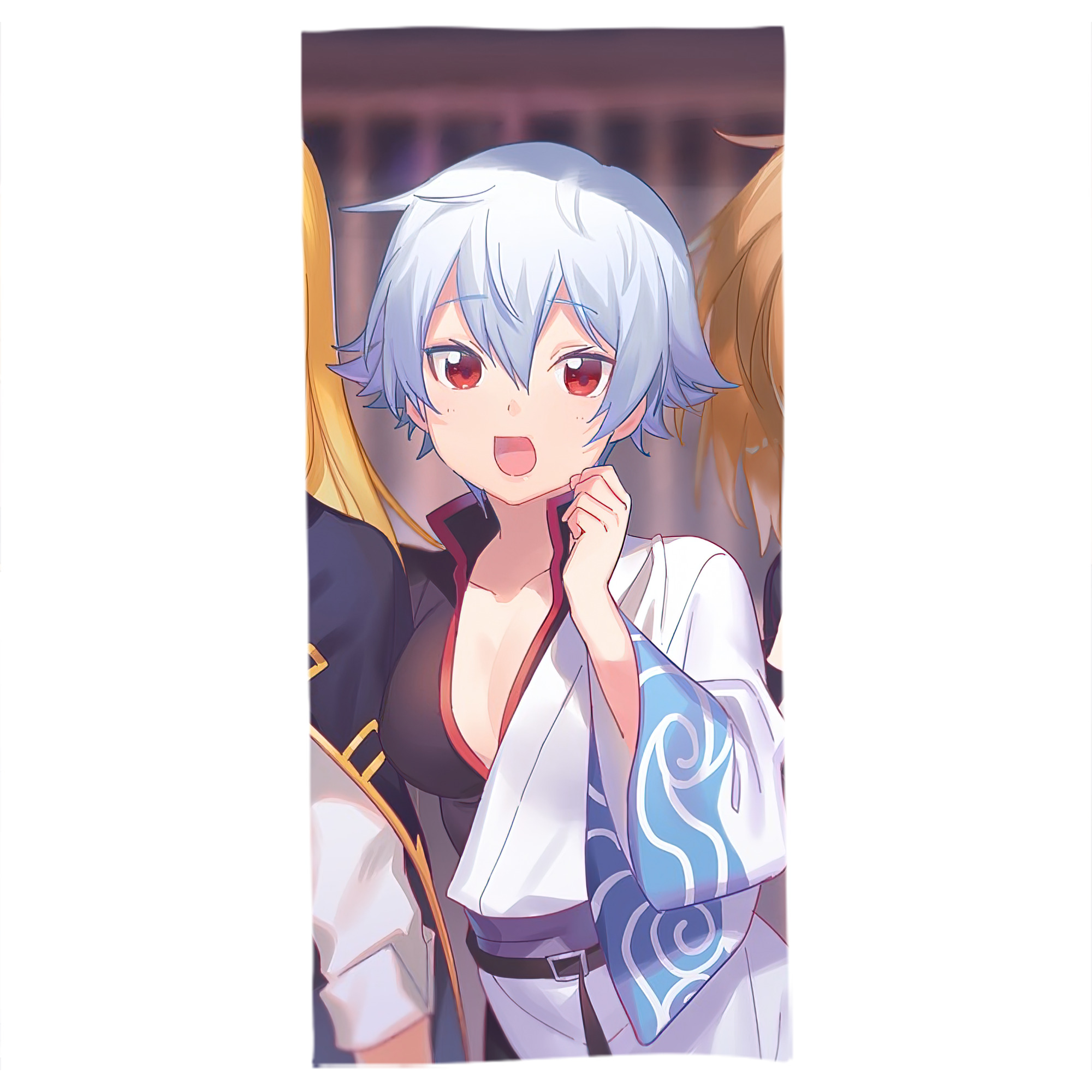 （画像用） ぎんたま 坂田銀時（さかたぎんとき） 神楽 志村新八（しむら しんぱち） GINTAMA Sakata Gintoki Kagura Shimura Shinpachi 大判バスタオル 70×140cm 吸水速乾 柔らかい肌触り