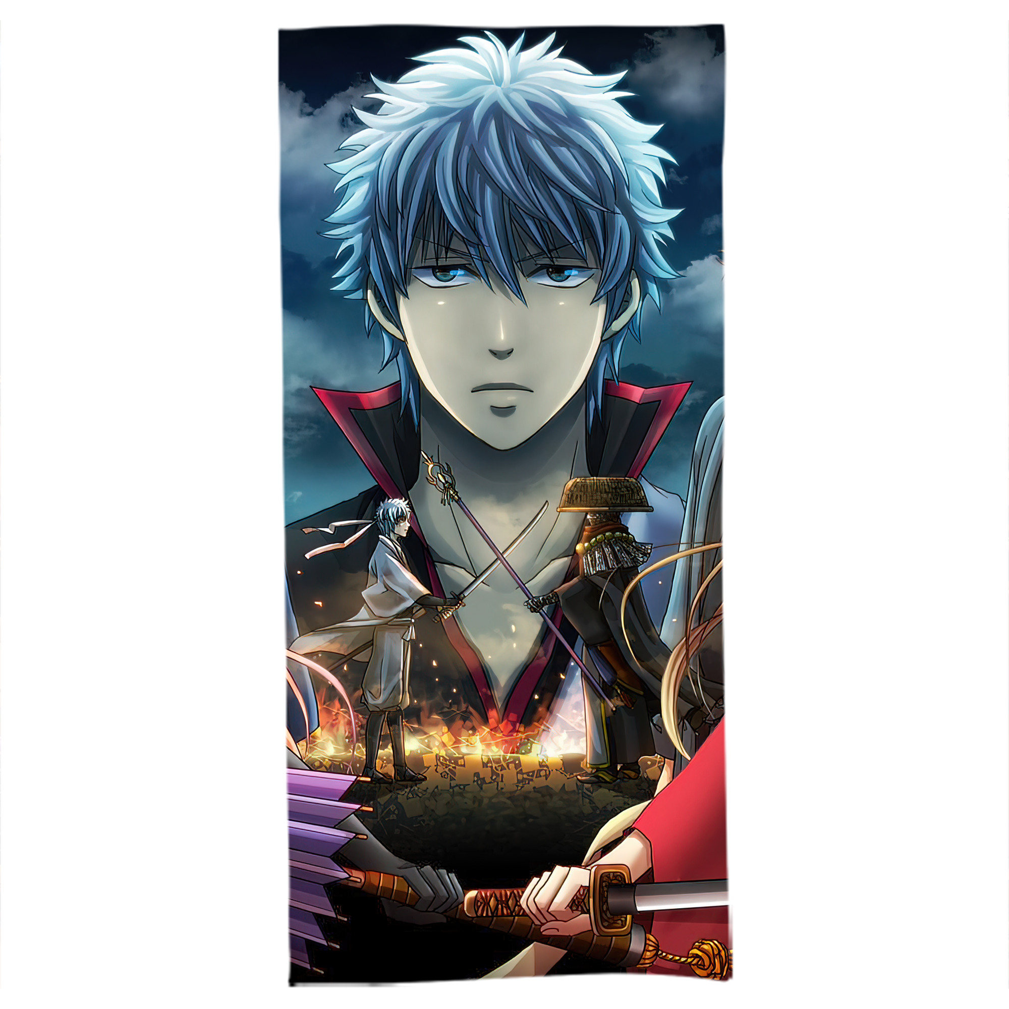 （画像用） ぎんたま 坂田銀時（さかたぎんとき） 神楽 志村新八（しむら しんぱち） GINTAMA Sakata Gintoki Kagura Shimura Shinpachi 大判バスタオル 70×140cm 吸水速乾 柔らかい肌触り