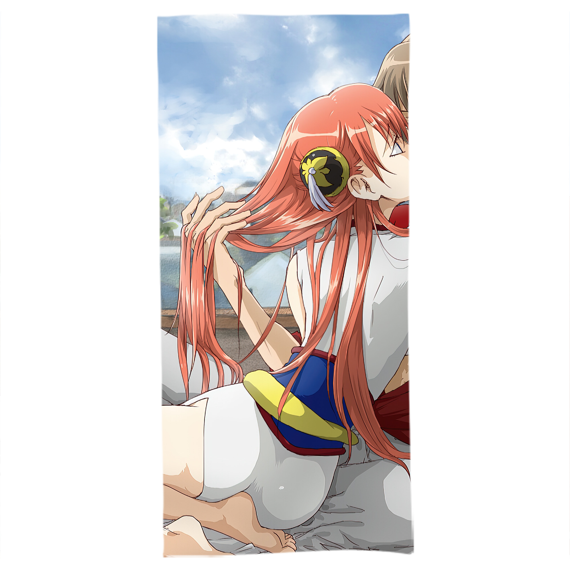 （画像用） ぎんたま 坂田銀時（さかたぎんとき） 神楽 志村新八（しむら しんぱち） GINTAMA Sakata Gintoki Kagura Shimura Shinpachi 大判バスタオル 70×140cm 吸水速乾 柔らかい肌触り
