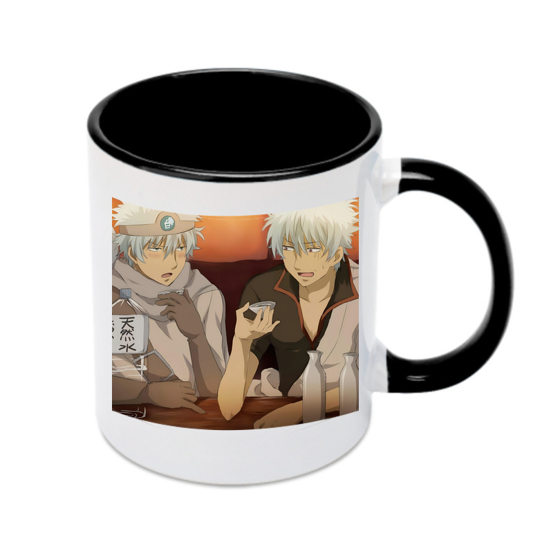 （画像用） ぎんたま 坂田銀時（さかたぎんとき） 神楽 志村新八（しむら しんぱち） GINTAMA Sakata Gintoki Kagura Shimura Shinpachi カラーマグカップ