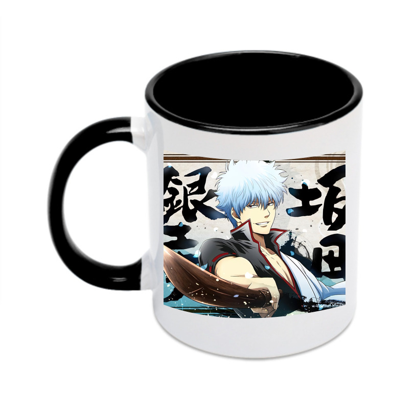 （画像用） ぎんたま 坂田銀時（さかたぎんとき） 神楽 志村新八（しむら しんぱち） GINTAMA Sakata Gintoki Kagura Shimura Shinpachi カラーマグカップ