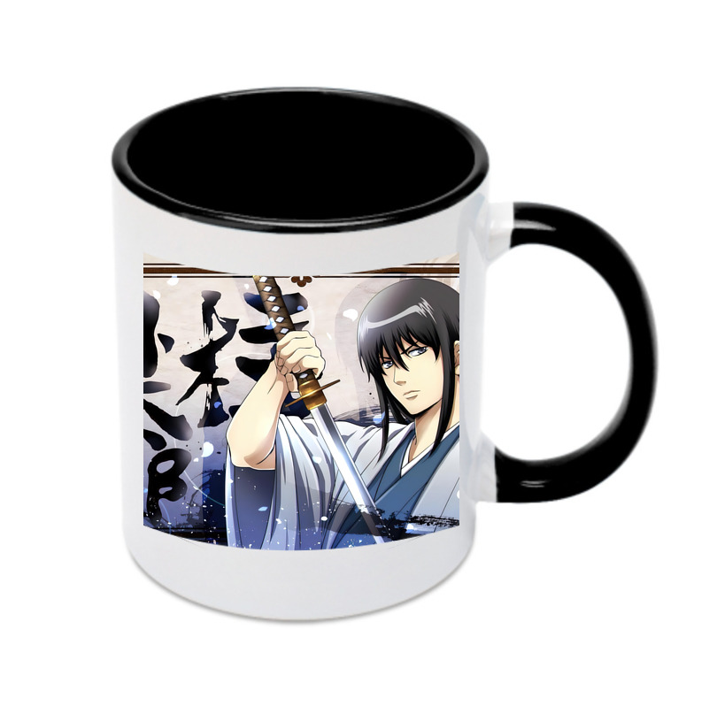 （画像用） ぎんたま 坂田銀時（さかたぎんとき） 神楽 志村新八（しむら しんぱち） GINTAMA Sakata Gintoki Kagura Shimura Shinpachi カラーマグカップ