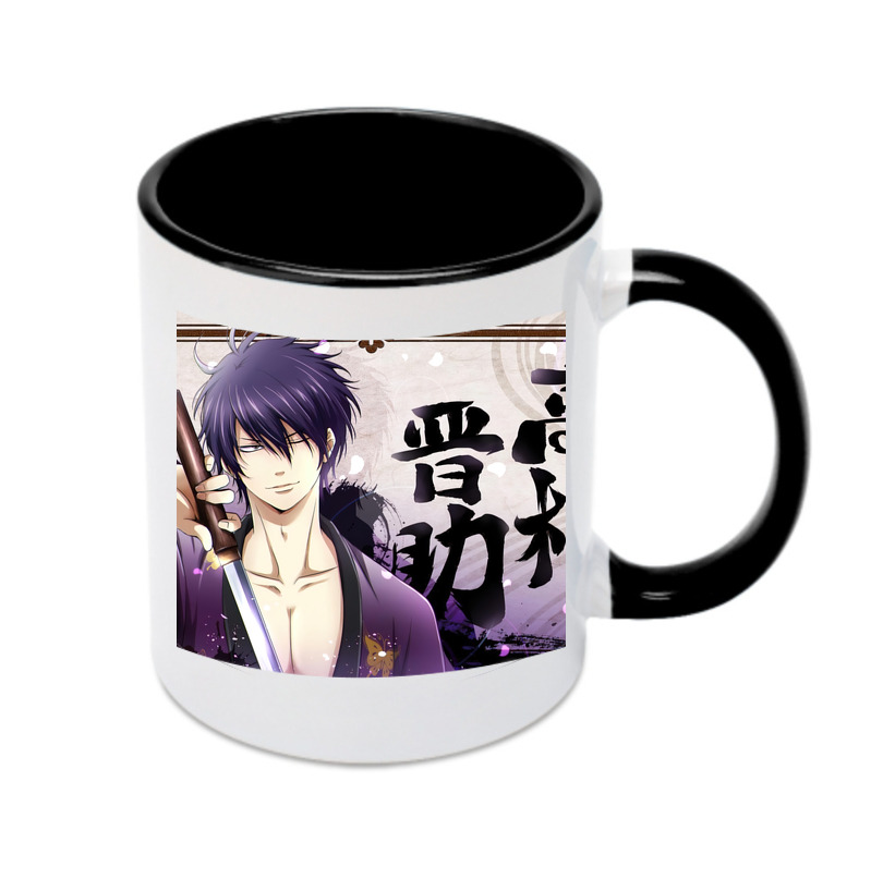 （画像用） ぎんたま 坂田銀時（さかたぎんとき） 神楽 志村新八（しむら しんぱち） GINTAMA Sakata Gintoki Kagura Shimura Shinpachi カラーマグカップ