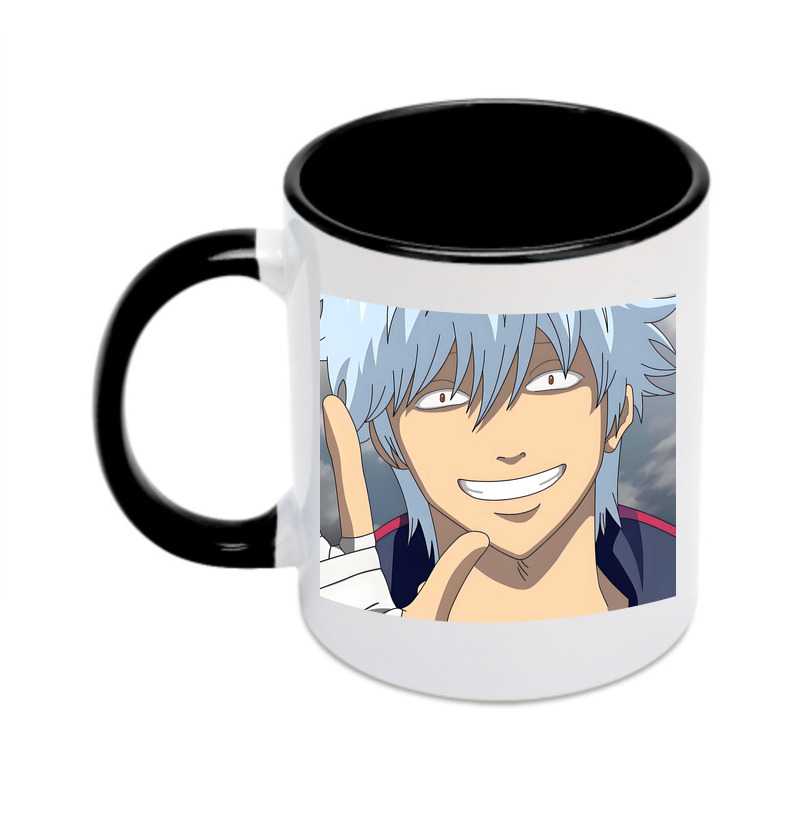 （画像用） ぎんたま 坂田銀時（さかたぎんとき） 神楽 志村新八（しむら しんぱち） GINTAMA Sakata Gintoki Kagura Shimura Shinpachi カラーマグカップ