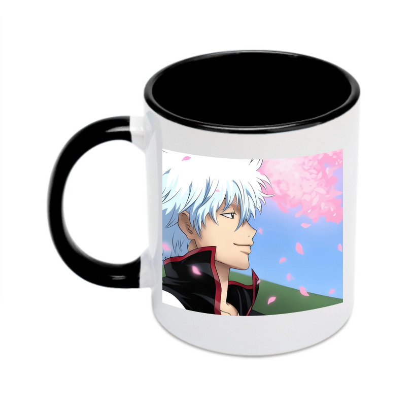 （画像用） ぎんたま 坂田銀時（さかたぎんとき） 神楽 志村新八（しむら しんぱち） GINTAMA Sakata Gintoki Kagura Shimura Shinpachi カラーマグカップ