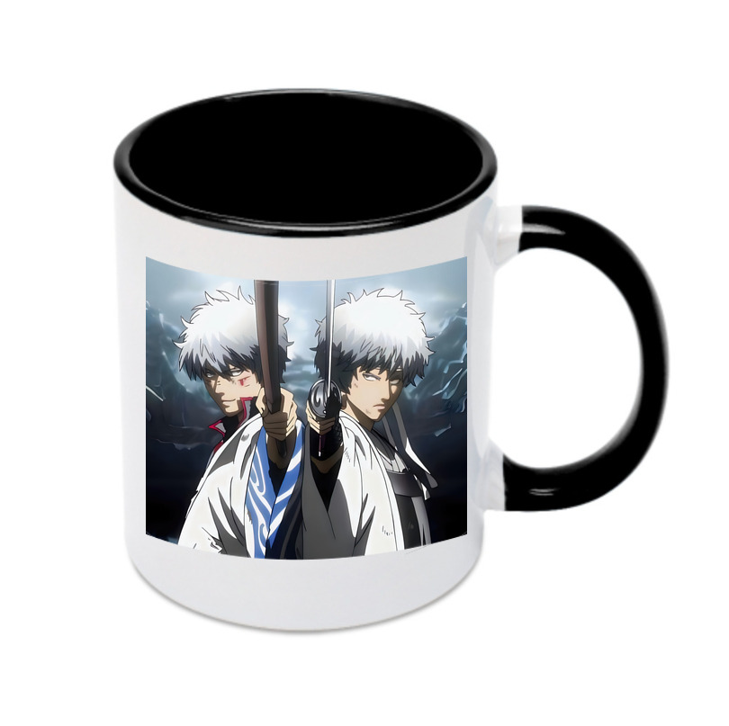 （画像用） ぎんたま 坂田銀時（さかたぎんとき） 神楽 志村新八（しむら しんぱち） GINTAMA Sakata Gintoki Kagura Shimura Shinpachi カラーマグカップ