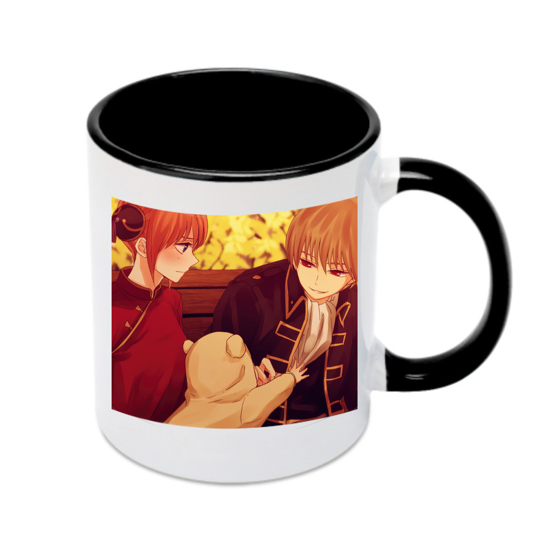 （画像用） ぎんたま 坂田銀時（さかたぎんとき） 神楽 志村新八（しむら しんぱち） GINTAMA Sakata Gintoki Kagura Shimura Shinpachi カラーマグカップ