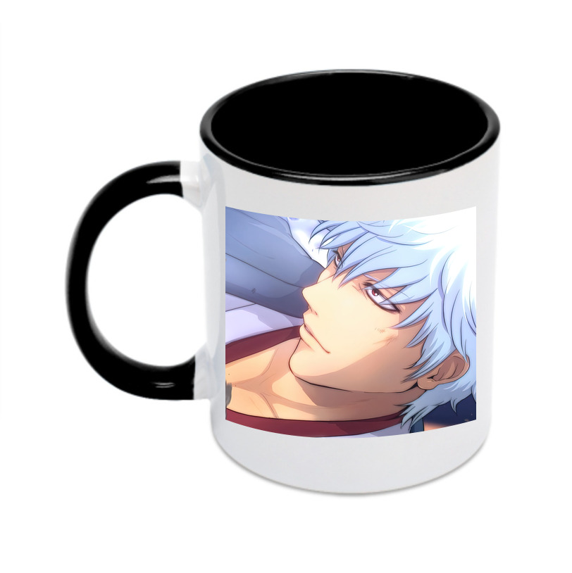 （画像用） ぎんたま 坂田銀時（さかたぎんとき） 神楽 志村新八（しむら しんぱち） GINTAMA Sakata Gintoki Kagura Shimura Shinpachi カラーマグカップ