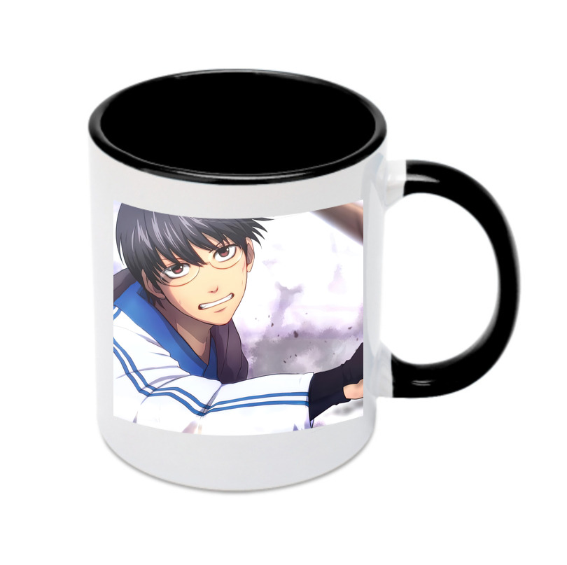 （画像用） ぎんたま 坂田銀時（さかたぎんとき） 神楽 志村新八（しむら しんぱち） GINTAMA Sakata Gintoki Kagura Shimura Shinpachi カラーマグカップ