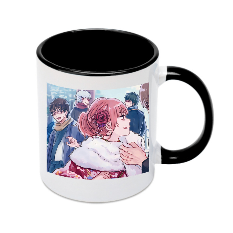（画像用） ぎんたま 坂田銀時（さかたぎんとき） 神楽 志村新八（しむら しんぱち） GINTAMA Sakata Gintoki Kagura Shimura Shinpachi カラーマグカップ