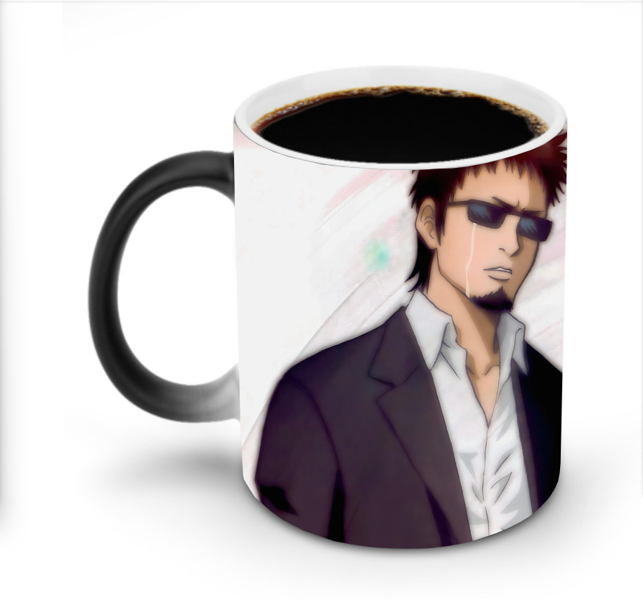 （画像用） ぎんたま 坂田銀時（さかたぎんとき） 神楽 志村新八（しむら しんぱち） GINTAMA Sakata Gintoki Kagura Shimura Shinpachi 温度変色マグカップ