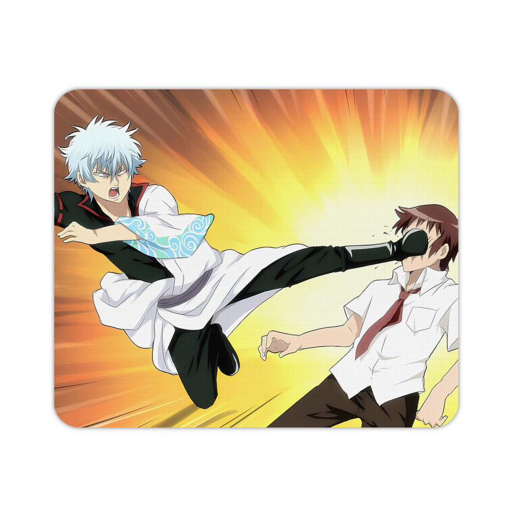 （画像用） ぎんたま 坂田銀時（さかたぎんとき） 神楽 志村新八（しむら しんぱち） GINTAMA Sakata Gintoki Kagura Shimura Shinpachi マウスパッド ステッチ加工 ラバー素材 防水 滑り止め 超薄型 ゲーミング/オフィス対応