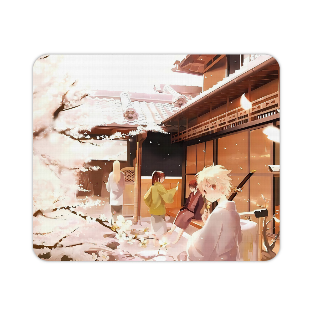 （画像用） ぎんたま 坂田銀時（さかたぎんとき） 神楽 志村新八（しむら しんぱち） GINTAMA Sakata Gintoki Kagura Shimura Shinpachi マウスパッド ステッチ加工 ラバー素材 防水 滑り止め 超薄型 ゲーミング/オフィス対応