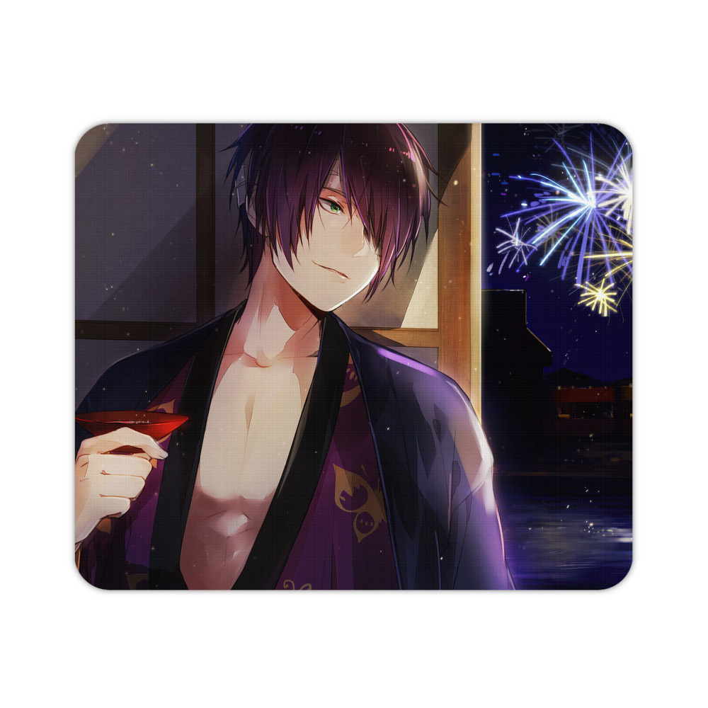 （画像用） ぎんたま 坂田銀時（さかたぎんとき） 神楽 志村新八（しむら しんぱち） GINTAMA Sakata Gintoki Kagura Shimura Shinpachi マウスパッド ステッチ加工 ラバー素材 防水 滑り止め 超薄型 ゲーミング/オフィス対応