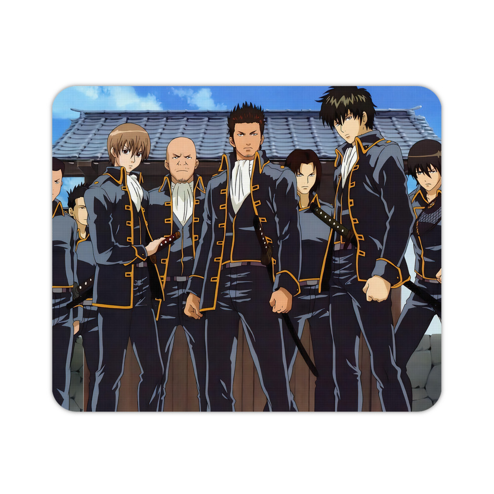 （画像用） ぎんたま 坂田銀時（さかたぎんとき） 神楽 志村新八（しむら しんぱち） GINTAMA Sakata Gintoki Kagura Shimura Shinpachi マウスパッド ステッチ加工 ラバー素材 防水 滑り止め 超薄型 ゲーミング/オフィス対応