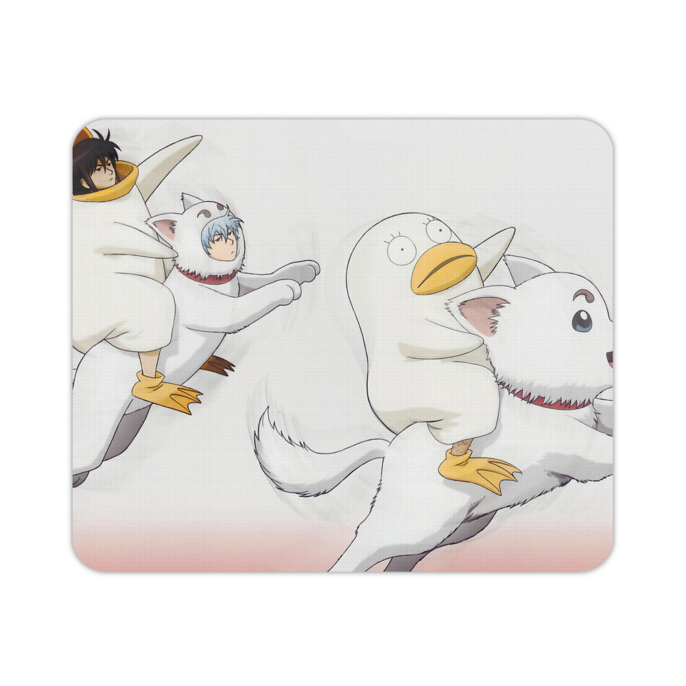 （画像用） ぎんたま 坂田銀時（さかたぎんとき） 神楽 志村新八（しむら しんぱち） GINTAMA Sakata Gintoki Kagura Shimura Shinpachi マウスパッド ステッチ加工 ラバー素材 防水 滑り止め 超薄型 ゲーミング/オフィス対応