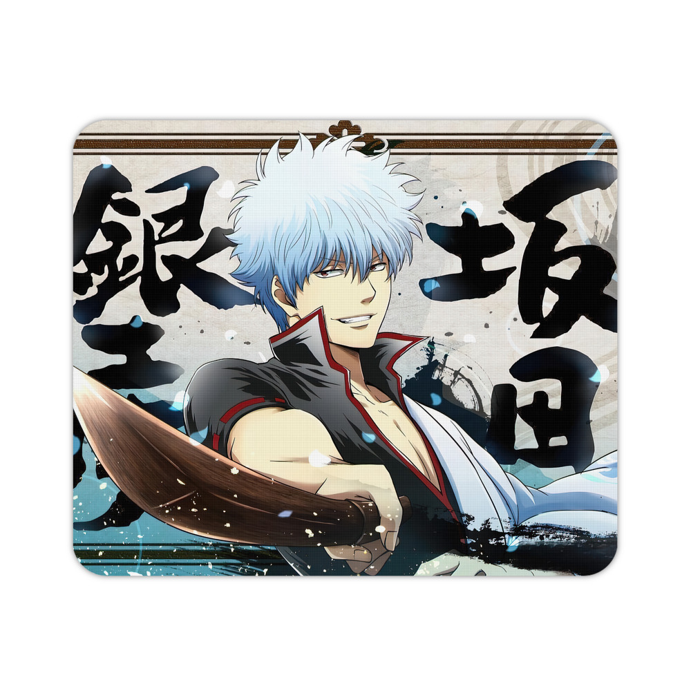 （画像用） ぎんたま 坂田銀時（さかたぎんとき） 神楽 志村新八（しむら しんぱち） GINTAMA Sakata Gintoki Kagura Shimura Shinpachi マウスパッド ステッチ加工 ラバー素材 防水 滑り止め 超薄型 ゲーミング/オフィス対応