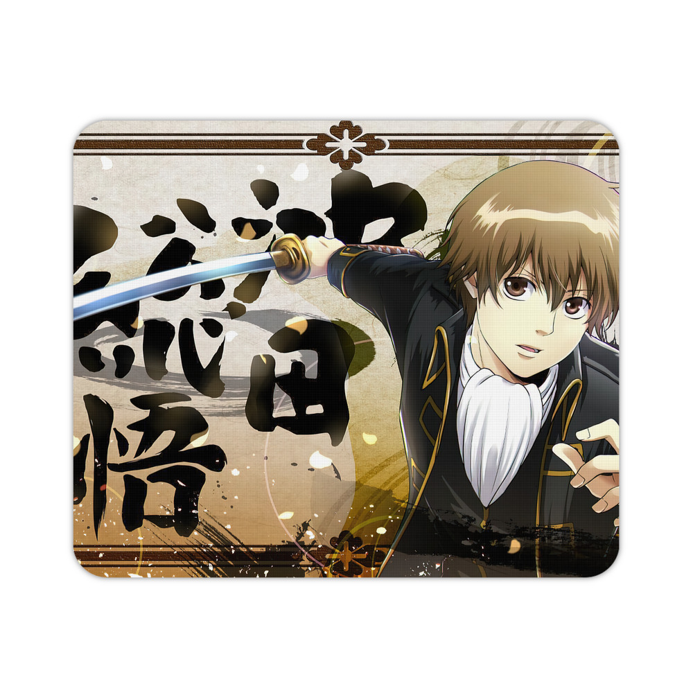 （画像用） ぎんたま 坂田銀時（さかたぎんとき） 神楽 志村新八（しむら しんぱち） GINTAMA Sakata Gintoki Kagura Shimura Shinpachi マウスパッド ステッチ加工 ラバー素材 防水 滑り止め 超薄型 ゲーミング/オフィス対応