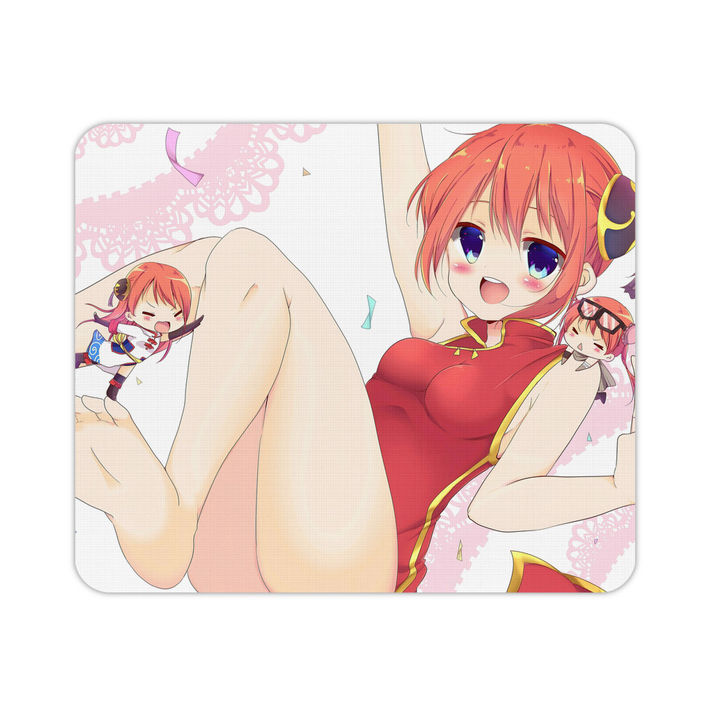 （画像用） ぎんたま 坂田銀時（さかたぎんとき） 神楽 志村新八（しむら しんぱち） GINTAMA Sakata Gintoki Kagura Shimura Shinpachi マウスパッド ステッチ加工 ラバー素材 防水 滑り止め 超薄型 ゲーミング/オフィス対応
