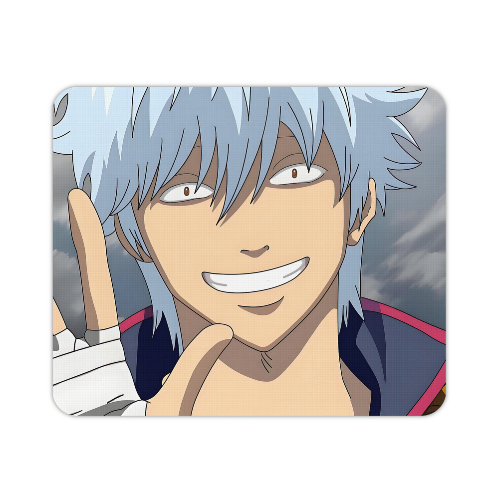 （画像用） ぎんたま 坂田銀時（さかたぎんとき） 神楽 志村新八（しむら しんぱち） GINTAMA Sakata Gintoki Kagura Shimura Shinpachi マウスパッド ステッチ加工 ラバー素材 防水 滑り止め 超薄型 ゲーミング/オフィス対応