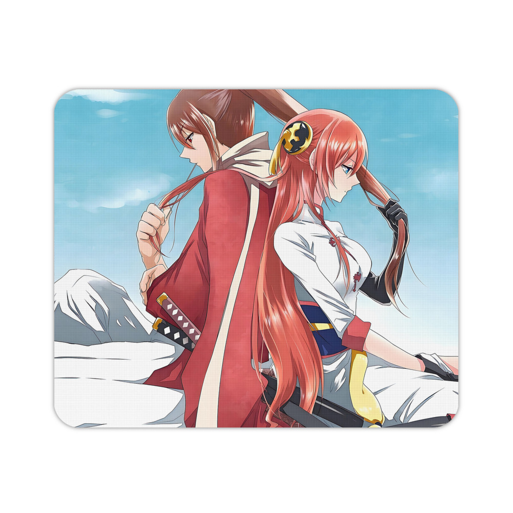 （画像用） ぎんたま 坂田銀時（さかたぎんとき） 神楽 志村新八（しむら しんぱち） GINTAMA Sakata Gintoki Kagura Shimura Shinpachi マウスパッド ステッチ加工 ラバー素材 防水 滑り止め 超薄型 ゲーミング/オフィス対応