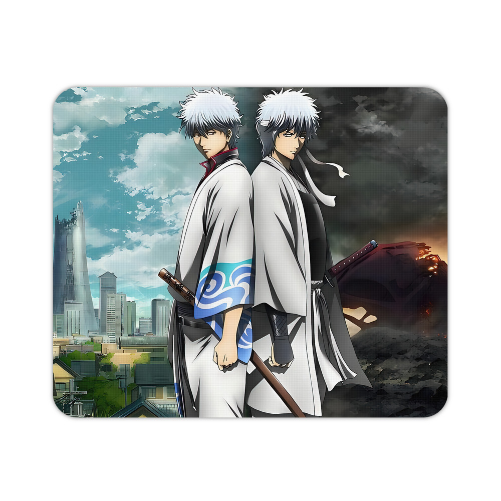 （画像用） ぎんたま 坂田銀時（さかたぎんとき） 神楽 志村新八（しむら しんぱち） GINTAMA Sakata Gintoki Kagura Shimura Shinpachi マウスパッド ステッチ加工 ラバー素材 防水 滑り止め 超薄型 ゲーミング/オフィス対応
