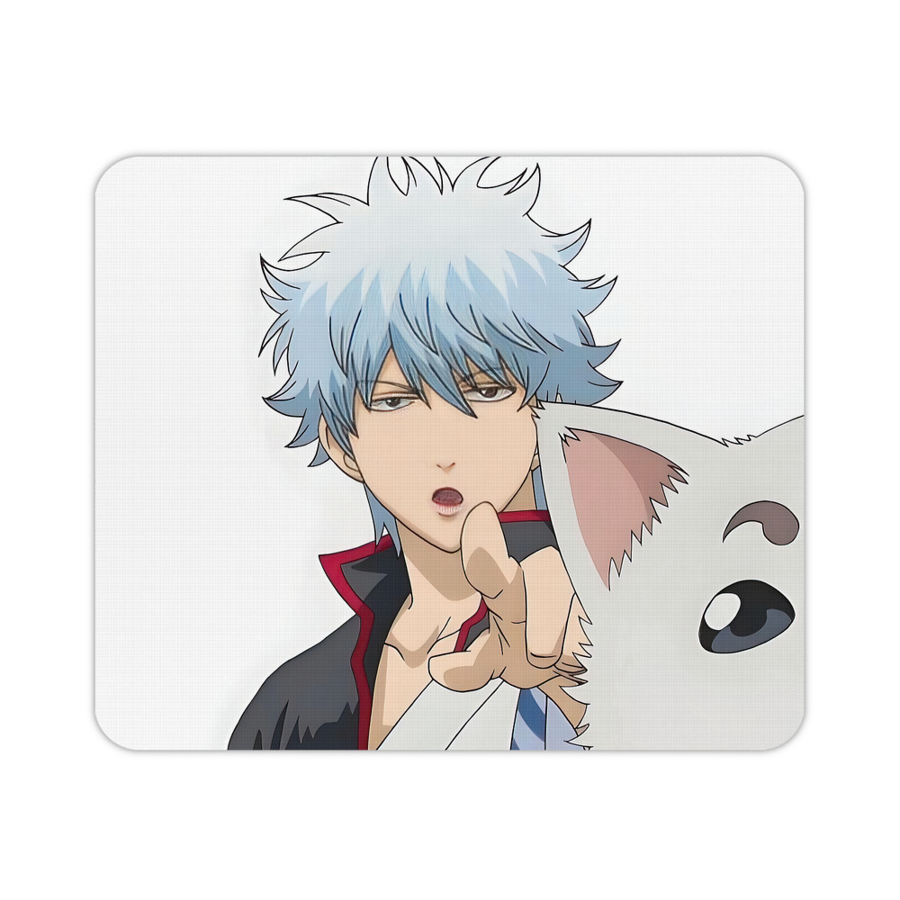 （画像用） ぎんたま 坂田銀時（さかたぎんとき） 神楽 志村新八（しむら しんぱち） GINTAMA Sakata Gintoki Kagura Shimura Shinpachi マウスパッド ステッチ加工 ラバー素材 防水 滑り止め 超薄型 ゲーミング/オフィス対応