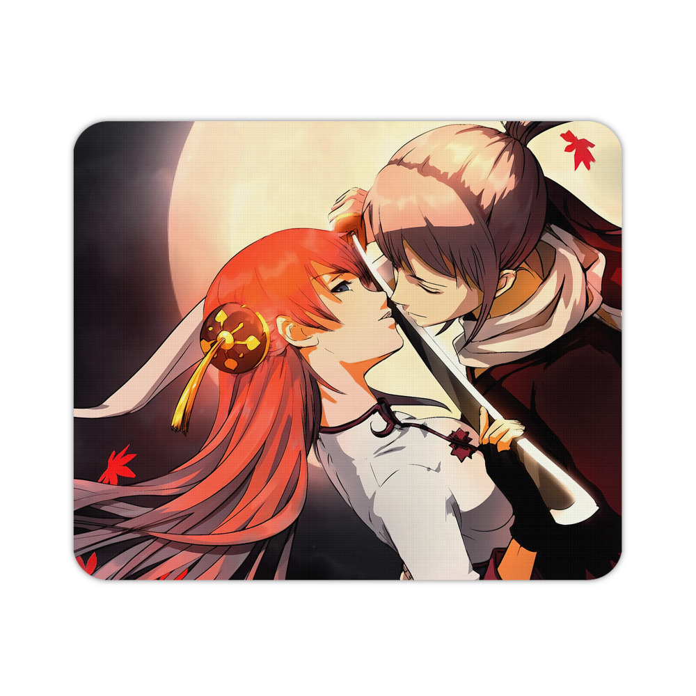 （画像用） ぎんたま 坂田銀時（さかたぎんとき） 神楽 志村新八（しむら しんぱち） GINTAMA Sakata Gintoki Kagura Shimura Shinpachi マウスパッド ステッチ加工 ラバー素材 防水 滑り止め 超薄型 ゲーミング/オフィス対応