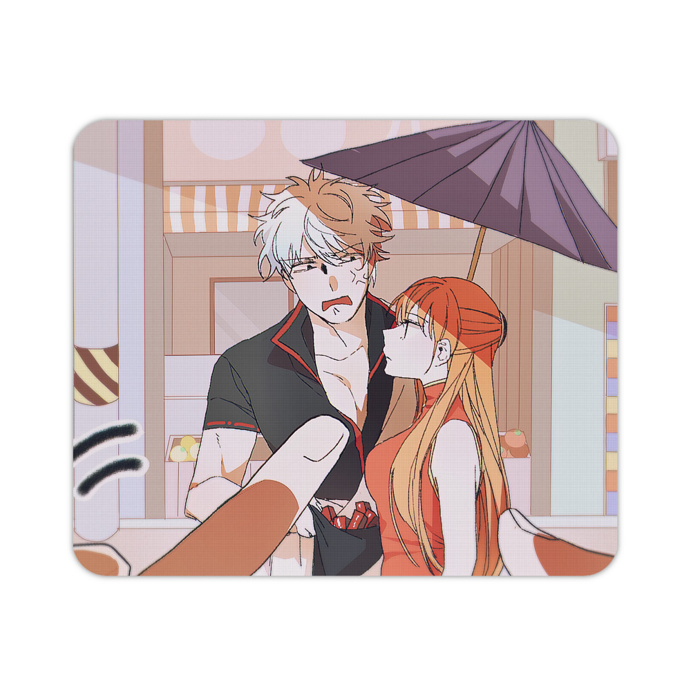 （画像用） ぎんたま 坂田銀時（さかたぎんとき） 神楽 志村新八（しむら しんぱち） GINTAMA Sakata Gintoki Kagura Shimura Shinpachi マウスパッド ステッチ加工 ラバー素材 防水 滑り止め 超薄型 ゲーミング/オフィス対応