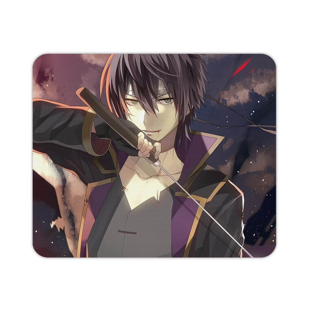 （画像用） ぎんたま 坂田銀時（さかたぎんとき） 神楽 志村新八（しむら しんぱち） GINTAMA Sakata Gintoki Kagura Shimura Shinpachi マウスパッド ステッチ加工 ラバー素材 防水 滑り止め 超薄型 ゲーミング/オフィス対応
