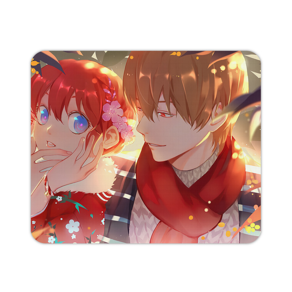（画像用） ぎんたま 坂田銀時（さかたぎんとき） 神楽 志村新八（しむら しんぱち） GINTAMA Sakata Gintoki Kagura Shimura Shinpachi マウスパッド ステッチ加工 ラバー素材 防水 滑り止め 超薄型 ゲーミング/オフィス対応