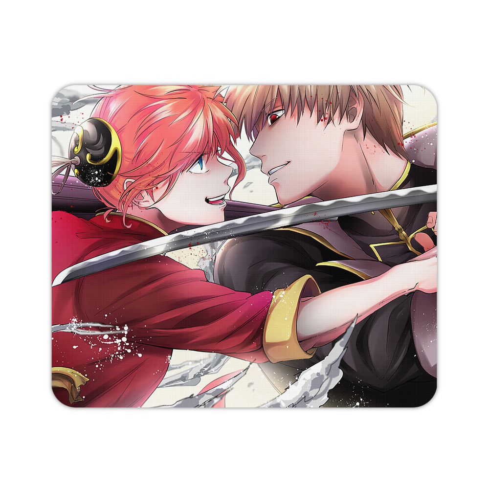（画像用） ぎんたま 坂田銀時（さかたぎんとき） 神楽 志村新八（しむら しんぱち） GINTAMA Sakata Gintoki Kagura Shimura Shinpachi マウスパッド ステッチ加工 ラバー素材 防水 滑り止め 超薄型 ゲーミング/オフィス対応