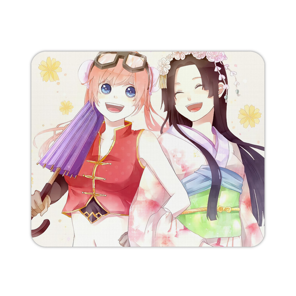 （画像用） ぎんたま 坂田銀時（さかたぎんとき） 神楽 志村新八（しむら しんぱち） GINTAMA Sakata Gintoki Kagura Shimura Shinpachi マウスパッド ステッチ加工 ラバー素材 防水 滑り止め 超薄型 ゲーミング/オフィス対応