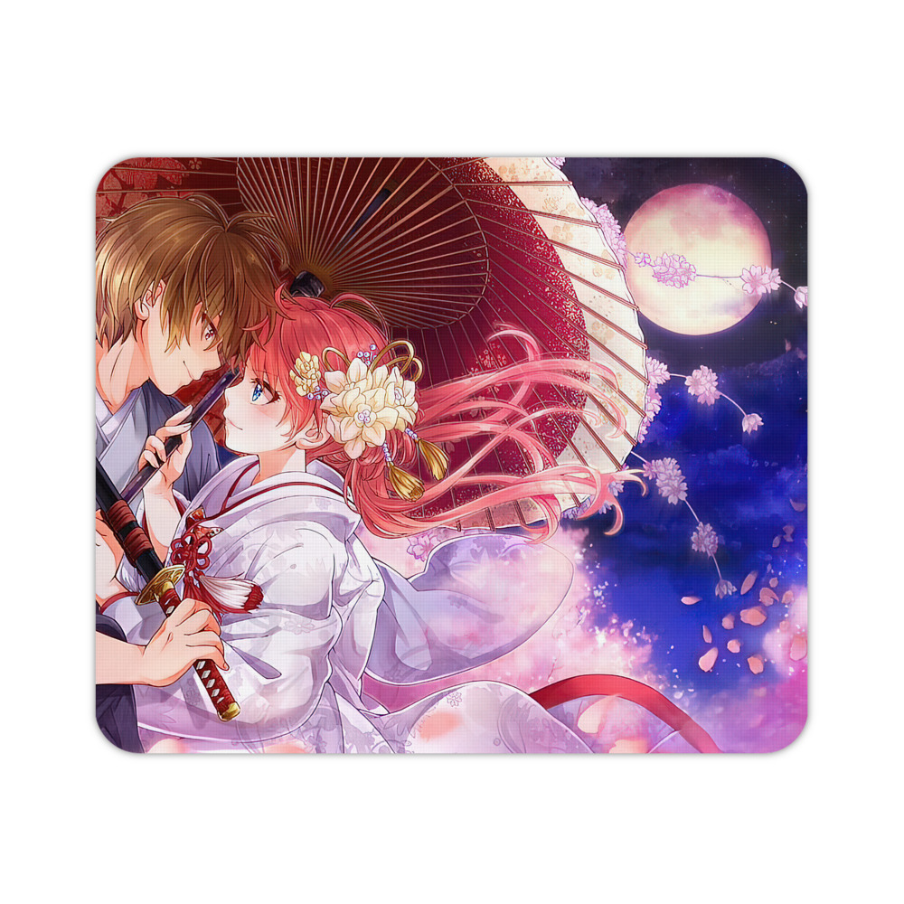 （画像用） ぎんたま 坂田銀時（さかたぎんとき） 神楽 志村新八（しむら しんぱち） GINTAMA Sakata Gintoki Kagura Shimura Shinpachi マウスパッド ステッチ加工 ラバー素材 防水 滑り止め 超薄型 ゲーミング/オフィス対応