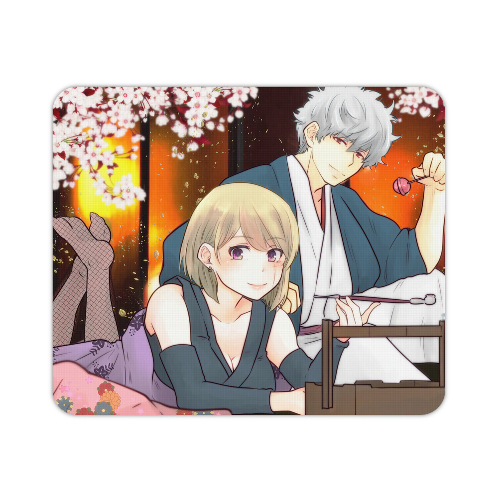 （画像用） ぎんたま 坂田銀時（さかたぎんとき） 神楽 志村新八（しむら しんぱち） GINTAMA Sakata Gintoki Kagura Shimura Shinpachi マウスパッド ステッチ加工 ラバー素材 防水 滑り止め 超薄型 ゲーミング/オフィス対応