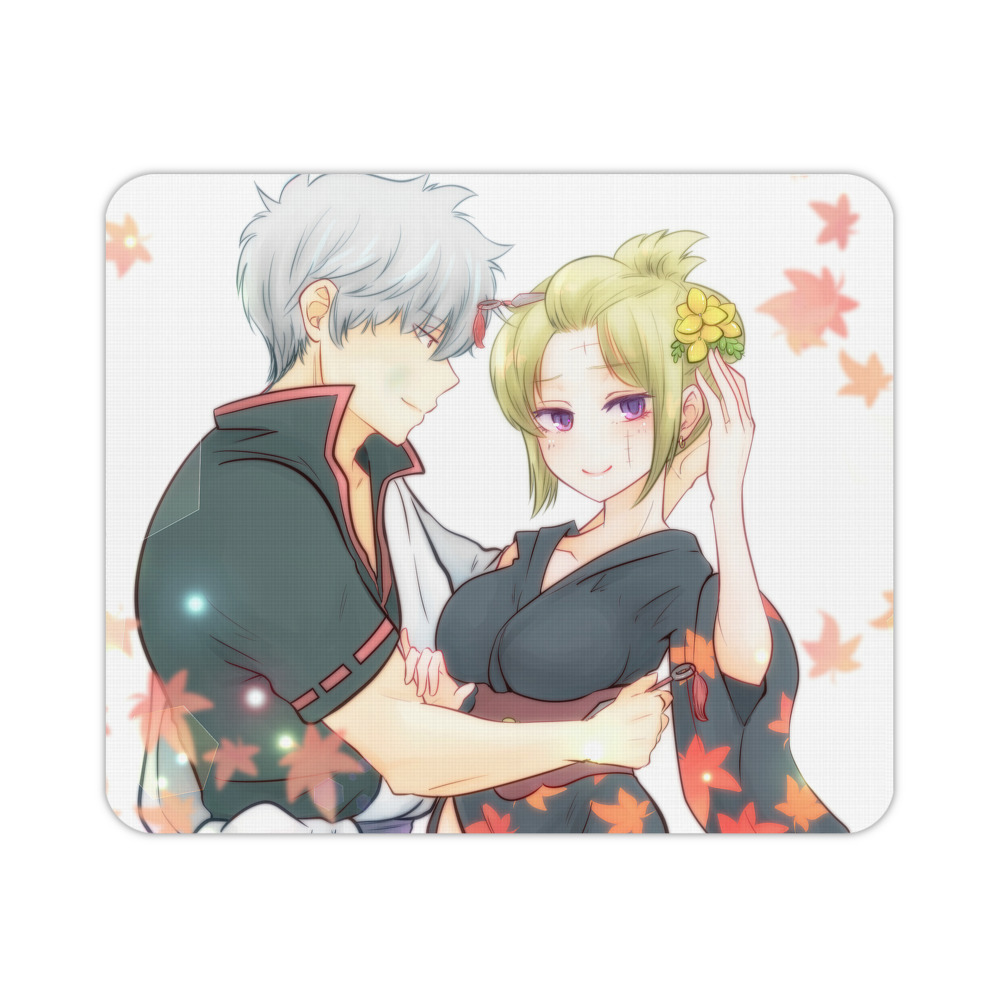 （画像用） ぎんたま 坂田銀時（さかたぎんとき） 神楽 志村新八（しむら しんぱち） GINTAMA Sakata Gintoki Kagura Shimura Shinpachi マウスパッド ステッチ加工 ラバー素材 防水 滑り止め 超薄型 ゲーミング/オフィス対応